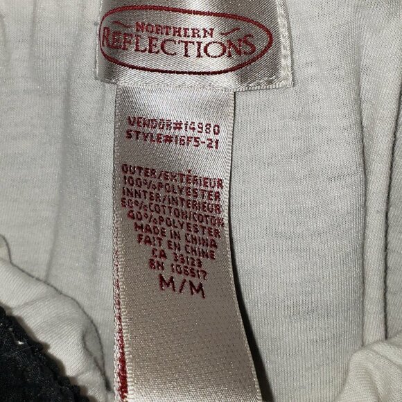 Northern Reflection Joggers in Black w/Contrasting White Stitching - M - Picture 4 of 4